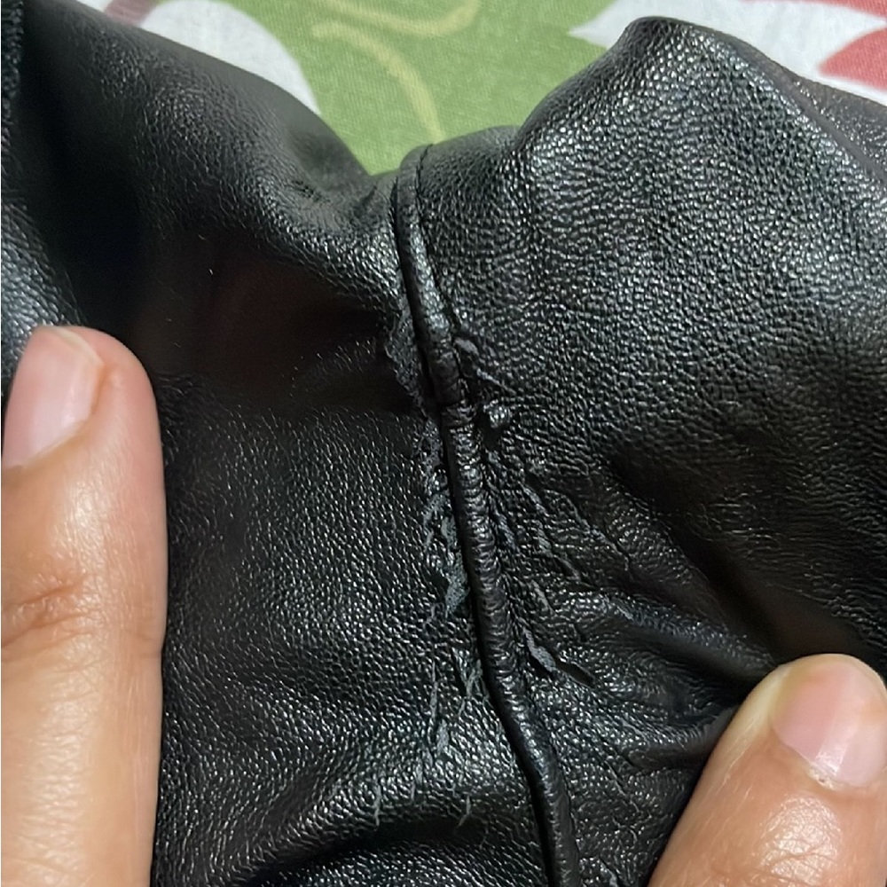 H&M faux leather black jegging skin fit waist 26 - Picture 5 of 6